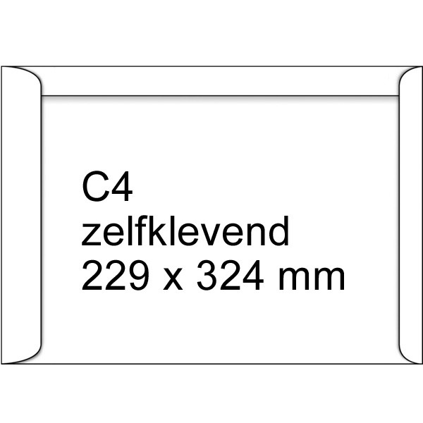 123inkt akte envelop wit 229 x 324 mm - C4 zelfklevend (250 stuks) 123-303580 209078 303580C 300944 - 1