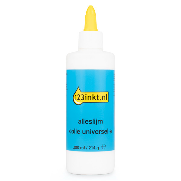 123inkt alleslijm flacon (200 ml) 165230C 1848209C INKTG0200 300997 - 1