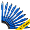 123inkt balpen blauw zonder bedrukking (10 stuks)  400085