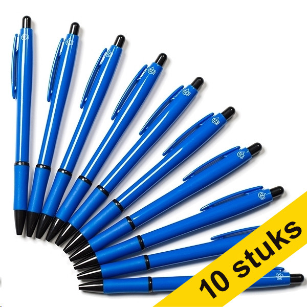 123inkt balpen blauw zonder bedrukking (10 stuks) 8362362C 400085 - 1