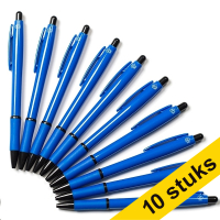 123inkt balpen blauw zonder bedrukking (10 stuks) 8362362C 400085