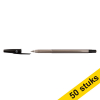 123inkt balpen met dop zwart (50 stuks) 8373639C 300980