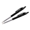 123inkt balpen met drukknop zwart (2 stuks)