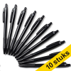 123inkt balpen zwart zonder bedrukking (10 stuks)  400091