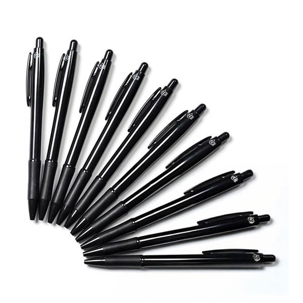 123inkt balpen zwart zonder bedrukking (10 stuks) 8362352C 400091 - 2