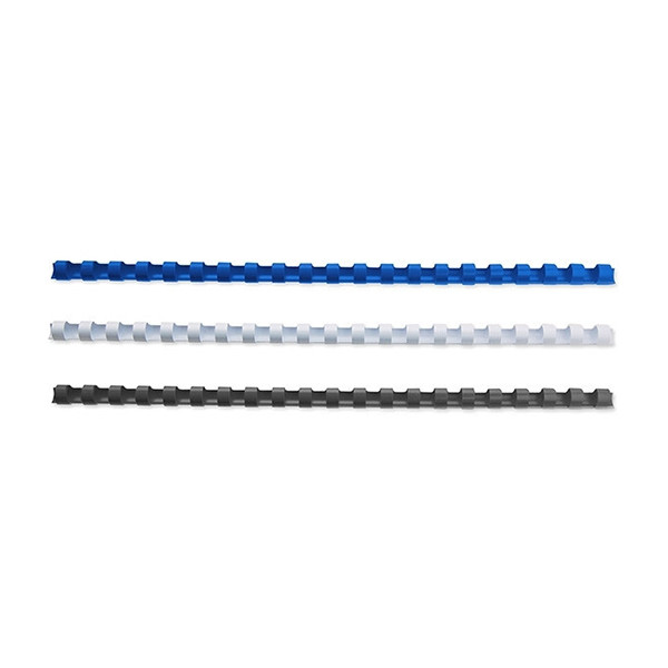 123inkt bindrug 10 mm set blauw, wit en zwart (75 stuks) 340052 - 1