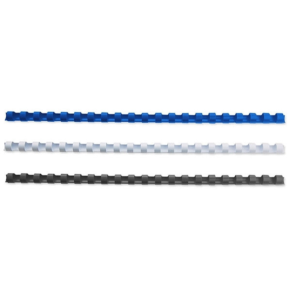 123inkt bindrug 8 mm set blauw, wit en zwart (75 stuks) 340051 - 1