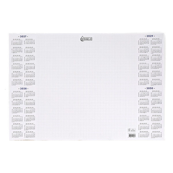 123inkt bureau onderlegblok 50 x 35 cm 2027-2030 (40 vel) FSC® Mix 70% 302755 - 3