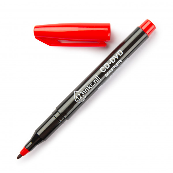123inkt cd/dvd pen rood  300295 - 