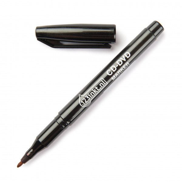123inkt cd/dvd pen zwart  300293 - 