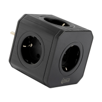 123inkt contactblok met 5 contactpunten zwart TP-VE5E 390031