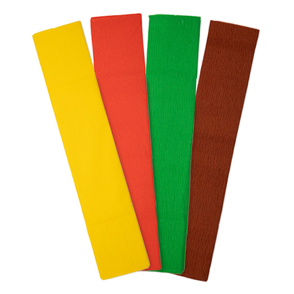 123inkt crêpepapier 250 x 50 cm herfst set (4 stuks) FSC® Mix Credit  302331 - 1