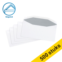 123inkt dienst envelop wit 110 x 220 mm - EA5/6 gegomd (500 stuks) 123-201020 201020C 209002 88099423C 300906