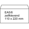 123inkt dienst envelop wit 110 x 220 mm - EA5/6 zelfklevend (25 stuks)