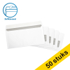123inkt dienst envelop wit 114 x 229 mm - C5/6 venster rechts zelfklevend (50 stuks)