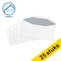 123inkt dienstenvelop wit 110 x 220 mm - EA5/6 gegomd (25 stuks) 300905
