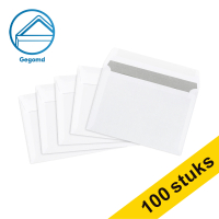 123inkt dienstenvelop wit 114 x 162 mm - C6 gegomd (100 stuks) 300899