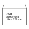 123inkt dienstenvelop wit 114 x 229 mm - C5/6 zelfklevend (50 stuks) 300917 - 2