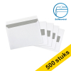 123inkt dienstenvelop wit 156 x 220 mm - EA5 venster rechts zelfklevend (500 stuks)