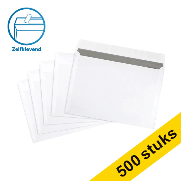 123inkt dienstenvelop wit 162 x 229 mm - C5 zelfklevend (500 stuks) 300927 - 1