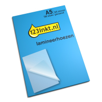 123inkt document lamineerhoes A5 glanzend 2x125 micron (100 stuks) 3200749C 5307302C 74930000C 301136