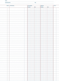 123inkt doorschrijfkasboek met btw zelfkopiërend met copystop (2 x 50 vel)