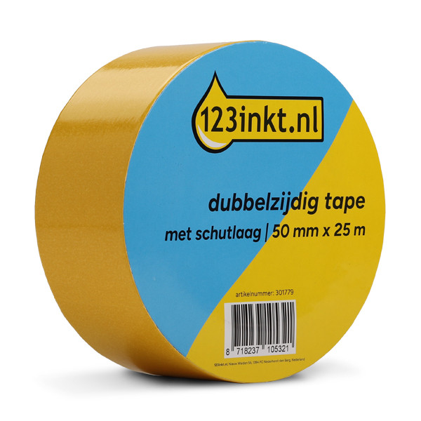 123inkt dubbelzijdig tape met schutlaag 50 mm x 25 m 56172-00003-01C 56172-00003-11C 301779 - 1