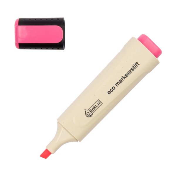 123inkt eco markeerstift roze 4-24009C 390581 - 1