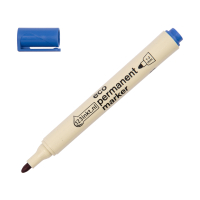 123inkt eco permanent marker blauw (1 - 3 mm rond) 4-21003C 390597