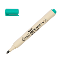 123inkt eco permanent marker groen (1 - 3 mm rond) 4-21004C 390599