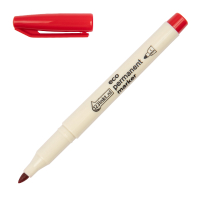 123inkt eco permanent marker rood (1 mm rond) 4-25002C 390604