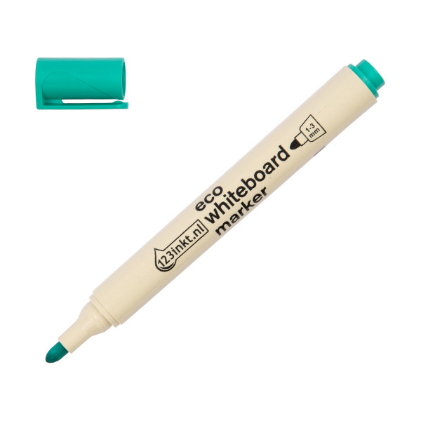 123inkt eco whiteboard marker groen (1 - 3 mm rond) 4-28004C 390590 - 1