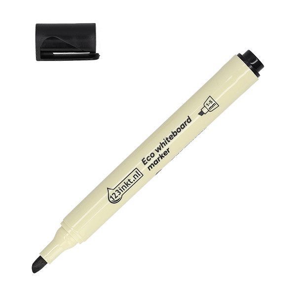 123inkt eco whiteboard marker zwart (1 - 5 mm beitel) 302988 - 1