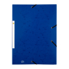 123inkt elastomap karton blauw A4
