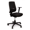 123inkt ergonomische bureaustoel zwart met gestoffeerde rugleuning  300417