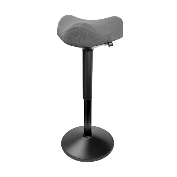 123inkt ergonomische driehoekige zit-stakruk met gasveer zwart (58 cm - 83 cm) 65450089C 390046 - 1