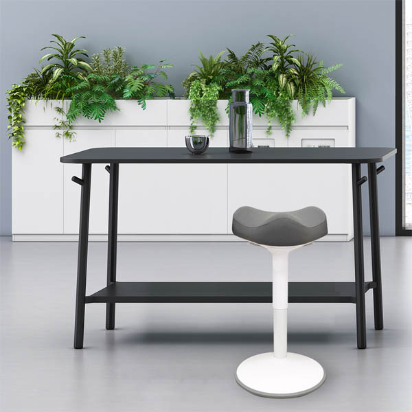 123inkt ergonomische driehoekige zitkruk met gasveer wit (48 cm - 65 cm) 65440085C 390049 - 7