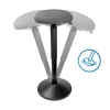 123inkt ergonomische ronde zit-stakruk met gasveer zwart (57 cm - 82 cm)  390050 - 4