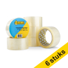 123inkt extra sterke verpakkingstape transparant 50 mm x 66 m (6 rollen)