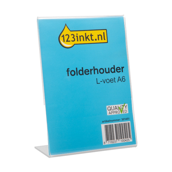 123inkt folderhouder L-voet A6 SI-TA214C 301451 - 1