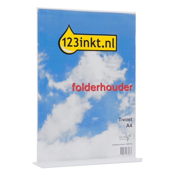 123inkt folderhouder T-voet A4 300733 - 1