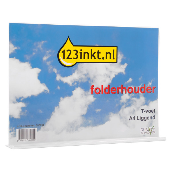 123inkt folderhouder T-voet A4 liggend DE47701C 300734 - 1