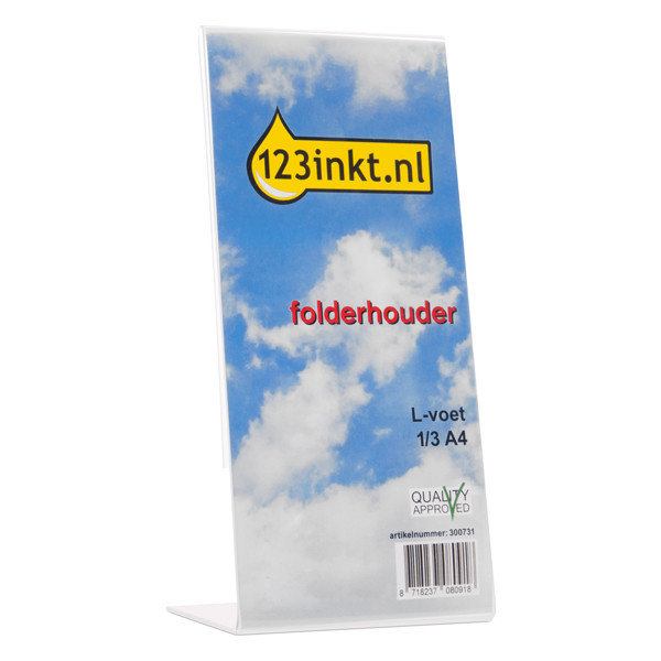 123inkt folderhouder met L-voet 1/3 A4 DE45201C SV10085 300731 - 1