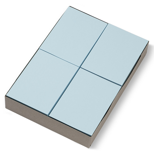 123inkt gekleurd receptpapier blauw 80 grams A6 (2.000 vel)   300613 - 