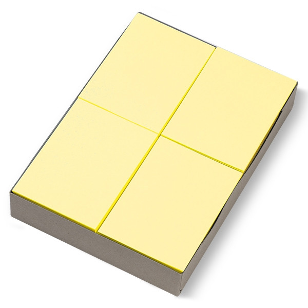 123inkt gekleurd receptpapier geel 80 grams A6 (2.000 vel)   300612 - 