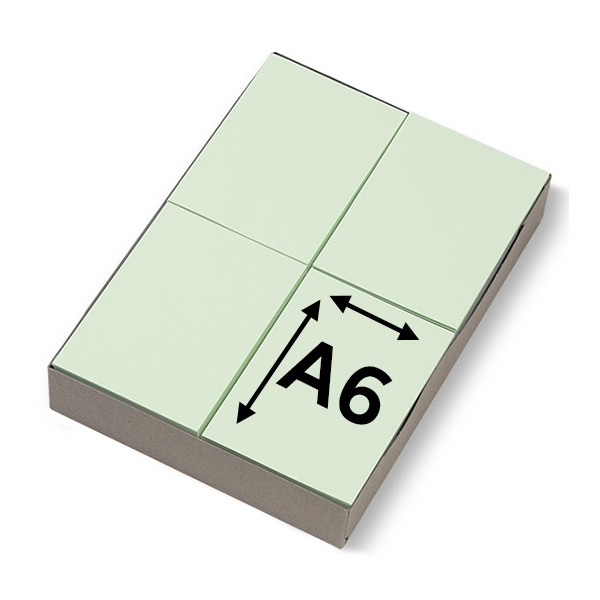 123inkt gekleurd receptpapier lichtgroen 80 grams A6 300614 - 1