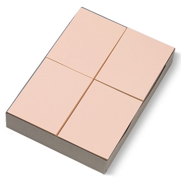 123inkt gekleurd receptpapier zalmroze 80 grams A6 (2.000 vel)   300615 - 