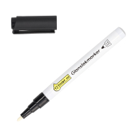 123inkt glanslakmarker zwart (1 - 2 mm rond) 302983