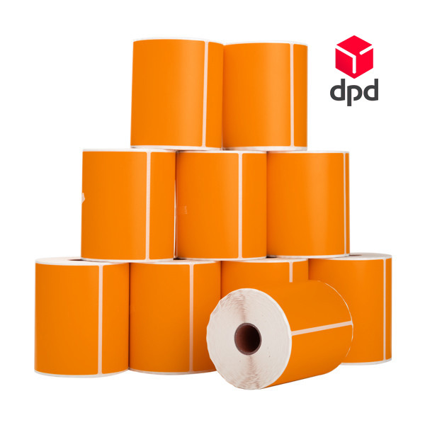 123inkt huismerk DPD verzendlabels oranje 102 x 152 mm (10 stuks) 653388 - 1