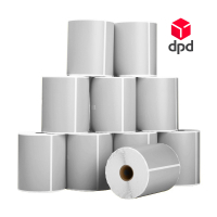 123inkt huismerk DPD verzendlabels zilver 102 x 152 mm (10 stuks) 653394